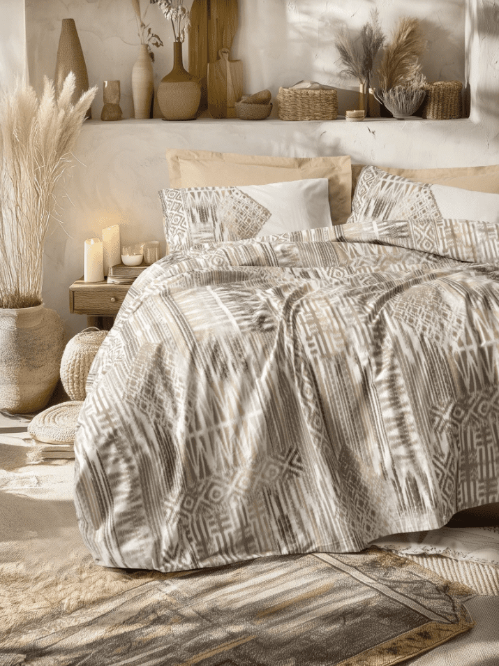 amara karamel1 Спално бельо „Amara Karamel" Cotton Box - 5 части - за спалня - Image 1