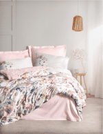 Cottonbox Saten Dalya Pudra Луксозно спално бельо – 6 части