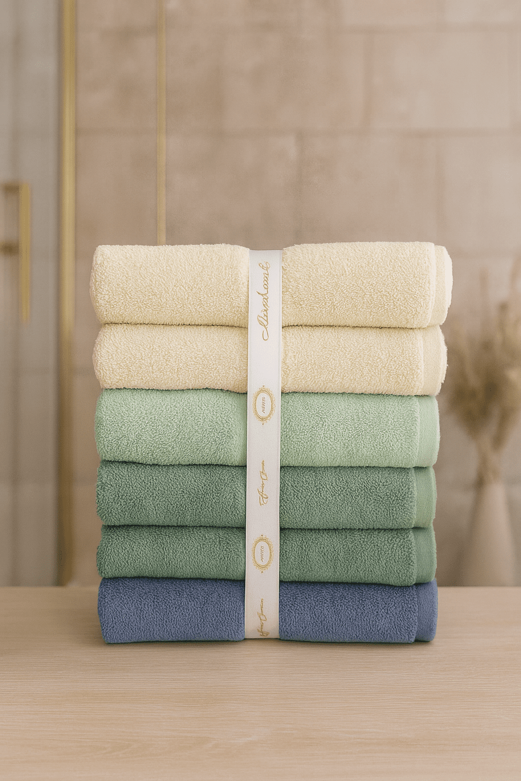 ChatGPT Image Sep 28, 2025, 03_42_41 PM1111111111111 Комплект хавлиени кърпи 100% памук – 4 броя (140x70 см) - Image 1