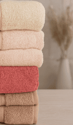 Комплект хавлиени кърпи 100% памук – 4 броя (140x70 см) - Image 2