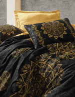 Спално бельо „Alvina Goold“ Family - Памук Сатен -7 части – с 2 единични плика-Cotton box - Image 2