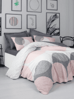 Спално бельо „Leron Gray“  Cotton Box - 5 части - за спалня - Image 3