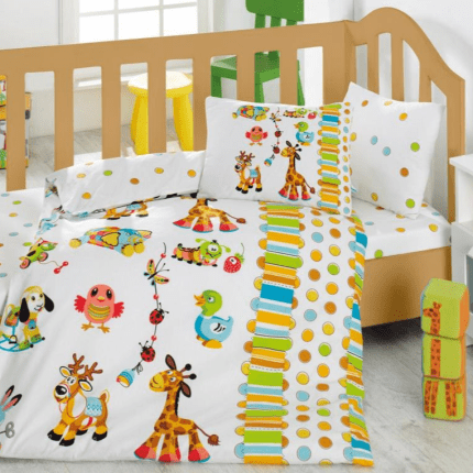 „Playground“ бебешко спално бельо – Памук Ранфорс – 4 части