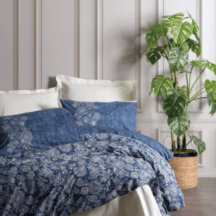 „Annika Beige“  спален комплект Памук Ранфорс – 3 части – за единично легло