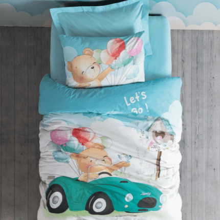 „Buddy Drive“ Детски спален комплект Памук Ранфорс – 3 части – за единично легло
