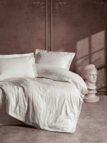 Памук сатен “Ekru Lux” Satin Stripe – 4 части – за спалня-Cotton box