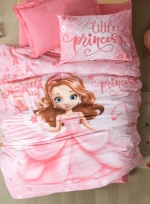 „Little Princess“ Детски спален комплект Памук Ранфорс – 3 части – за единично легло - Image 2