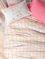 „Jours Pink“ спален комплект Памук Ранфорс – 3 части – за единично легло - Image 2