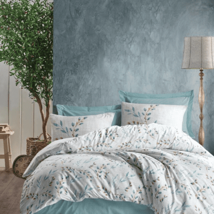 Спално бельо “Lendel Blue” Cotton Box - Памук Ранфорс – 3 части – за единично легло