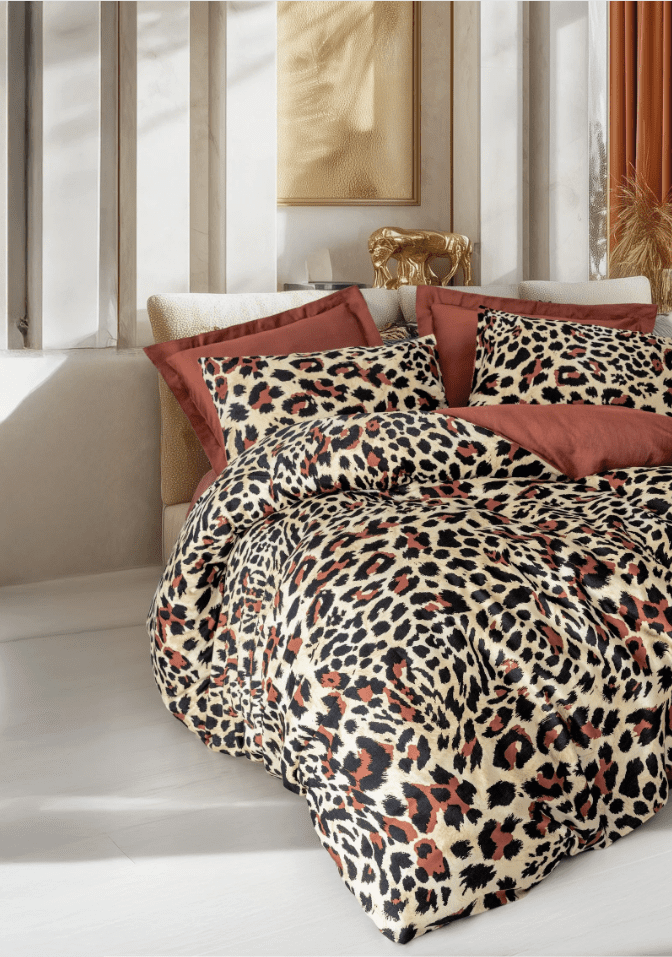 leoluxe1 Спално бельо „Leo Luxe“ -Памук Сатен – 6 части - Image 1