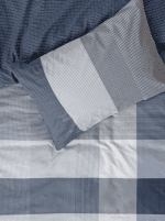 „Liva Blue“ спален комплект Памук Ранфорс – 3 части – за единично легло - Image 2