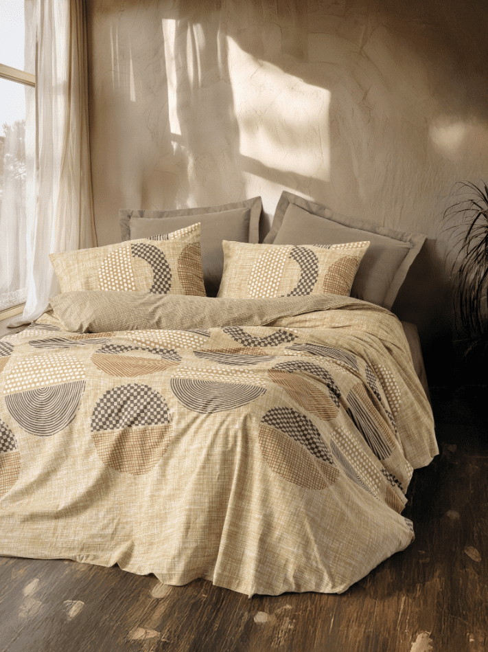 moona1 Спално бельо „Moona Kahve“ Cotton Box - 5 части - за спалня - Image 1