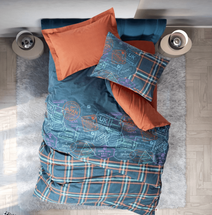 pleds1 „Pleds Travel“ спален комплект Памук Ранфорс – 3 части – за единично легло - Image 1