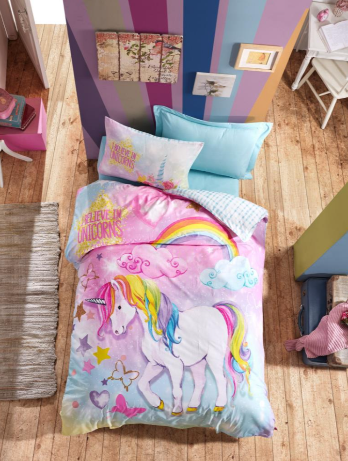 poni „Dream“ - Детски спален комплект – 100% Памук Ранфорс – 3 части – Единично легло - Image 1