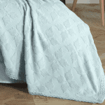 „Ментова Елегантност“ Памучно покривало с две калъфки – 230x250 см - Image 2