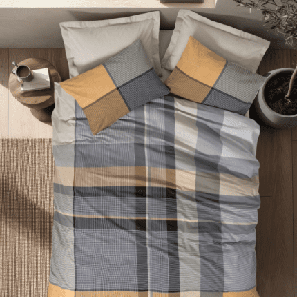 „Torvi Beige“  спален комплект Памук Ранфорс – 3 части – за единично легло