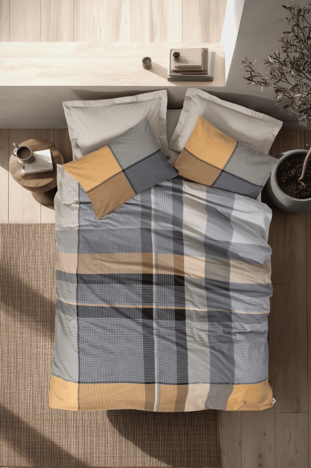 torvi bej1 „Torvi Beige“ спален комплект Памук Ранфорс – 3 части – за единично легло - Image 1