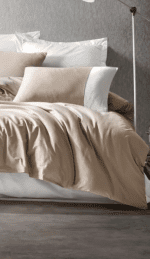 Спално бельо „Vizon Cream“ Cotton Box - Памук Ранфорс – 3 части с ластик – за единично легло - Image 2