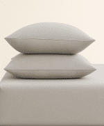 „Сив“ Долен чаршаф с ластик + 2 калъфки – Памук Ранфорс – за легло 180x200 см - Image 2