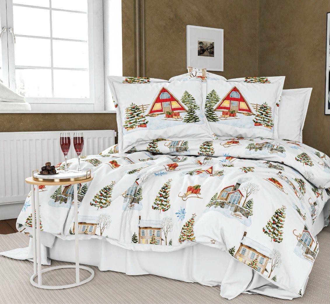 11 „Winter Chalet“ Спален комплект Памук Ранфорс – 6 части – за двойно легло - Image 1