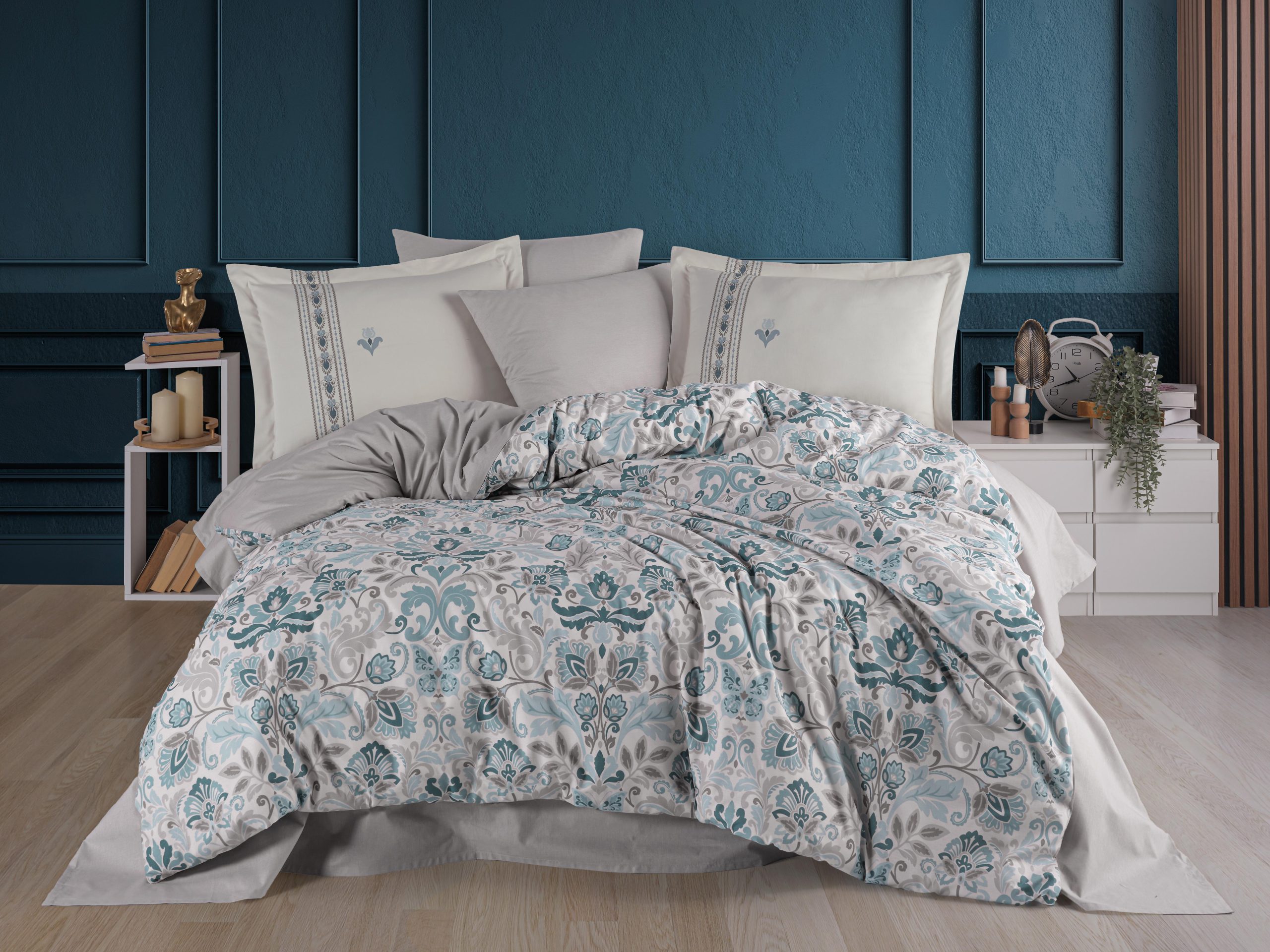 Anabel - Turkuaz Спално бельо - Hobby „Anabel Turkuaz“ - 4 части - Image 1