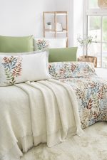 „Linum Ekru“ комплект Перкал с покривало Муселин – 7части