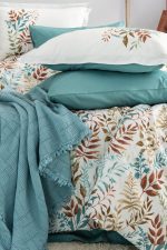 „Linum Turkuaz“ комплект Перкал с покривало Муселин – 7части - Image 3