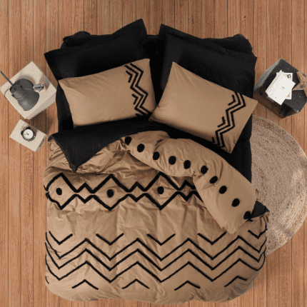 Спално бельо „Elio Bakir“-puff бродерия-Памук Ранфорс-6 части-Cotton Box