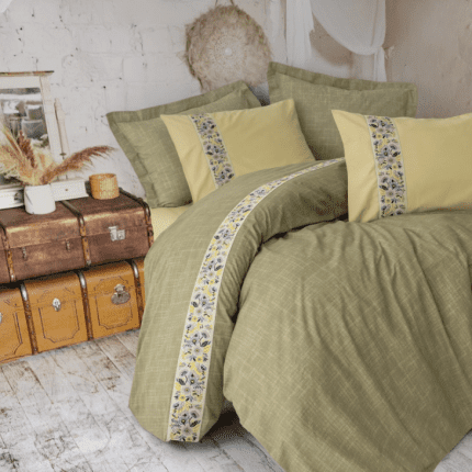 „Elowen“ Спален комплект Памук Ранфорс – 4 части – за двойно легло | COTTON BOX