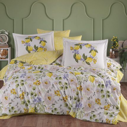 Спално бельо - Hobby „Lemonty - Sarı“ - 4 части