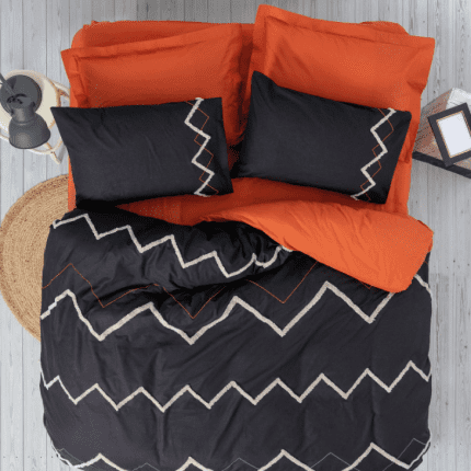 Спално бельо „Mirely“-puff бродерия-Памук Ранфорс-6 части-Cotton Box